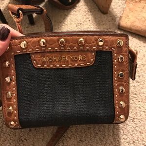Michael Kors small bag denim & leather.